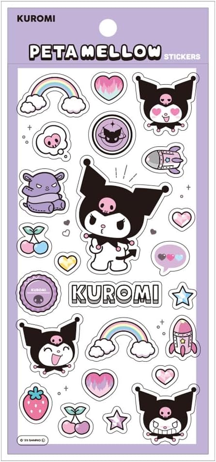 T's Factory Sanrio Characters Peta Melou Stickers My Melody Approx. H 6.9 x W 3.5 inches (175 x 90 mm) SR-5546947MM