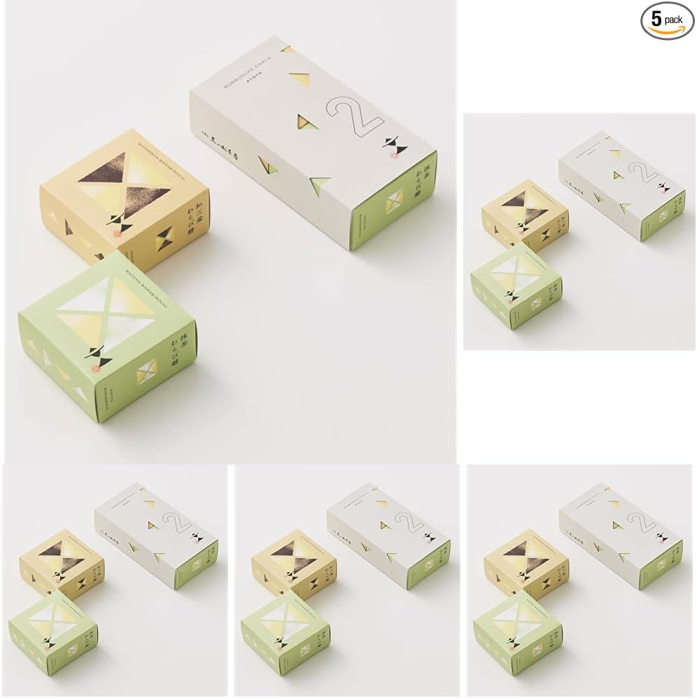 Bunnosuke Chaya Warabi Mochi 2-Type Set (Wakayama Sugar・Matcha) (116g×2 pieces)