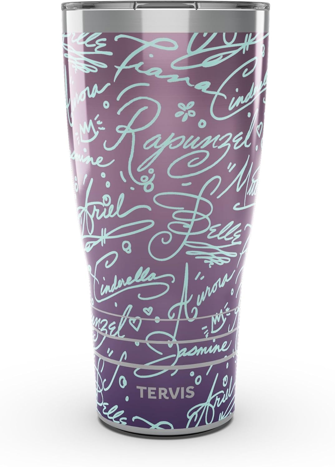 Tervis Traveler Disney - Vaso aislado de doble pared hecho en Estados Unidos mantiene las bebidas frías y calientes, 20 onzas, acero inoxidable
