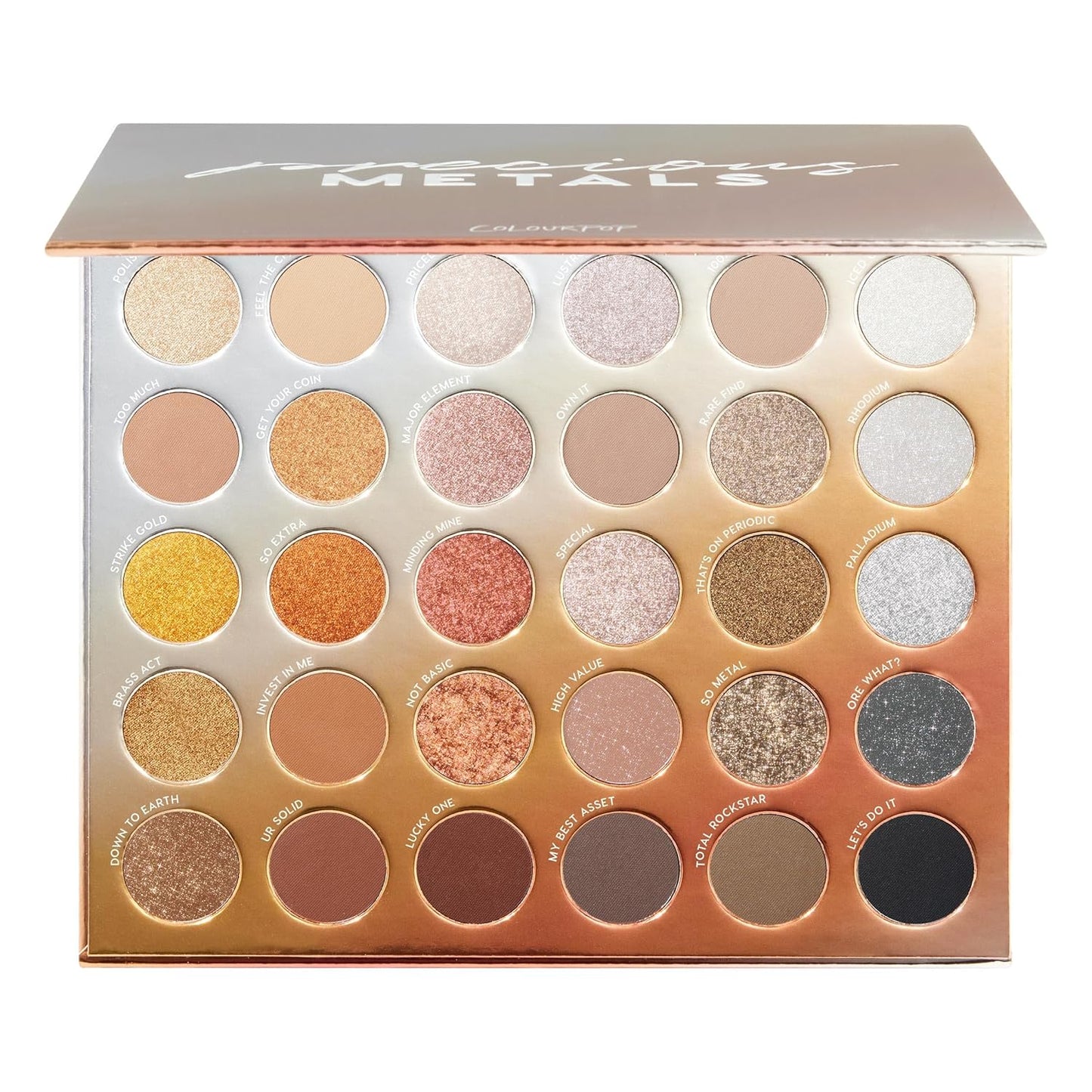 ColourPop Smoke N Roses Paleta de sombras de ojos, tonos rosey y ahumados con acabados metálicos y mate, maquillaje de ojos de alto pigmento con una fórmula de larga duración (1.16 onzas)
