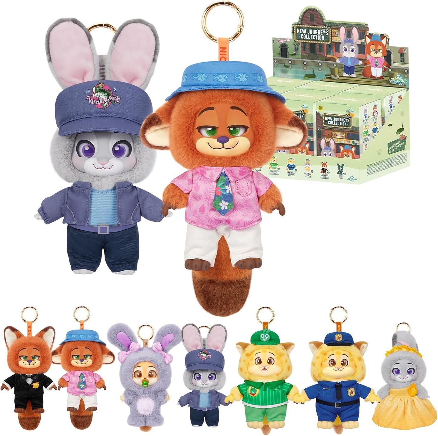 TOP TOY Disney Zootopia 2 "New Journey" Plush Series (1 Piece), Gacha Blind, Box Figure, Plastic Model, Premium Toy, Zootopia Birthday Gift, For Collectors