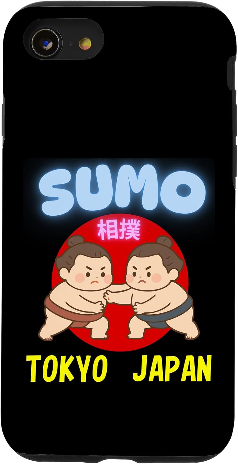 かわいい 相撲 日本 東京 お土産 カワイイスタイル デザイン スマホケース iPhone 14 Plus 用