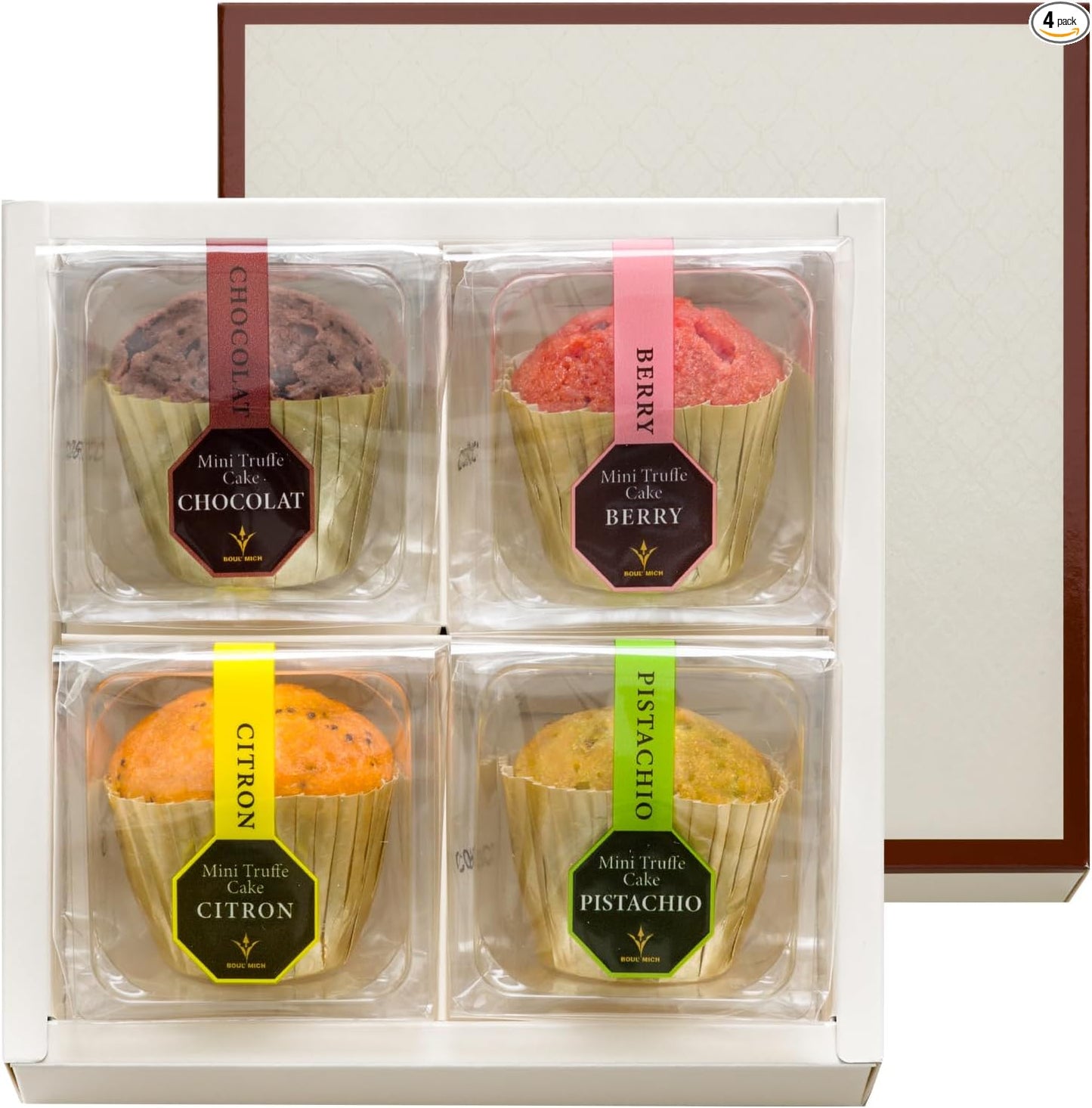 BOULMICH Mini Truffle Cakes (Pack of 16) Same Day Shipping No Carry Bag Homecoming Souvenir Gift Candy Sweets Assorted