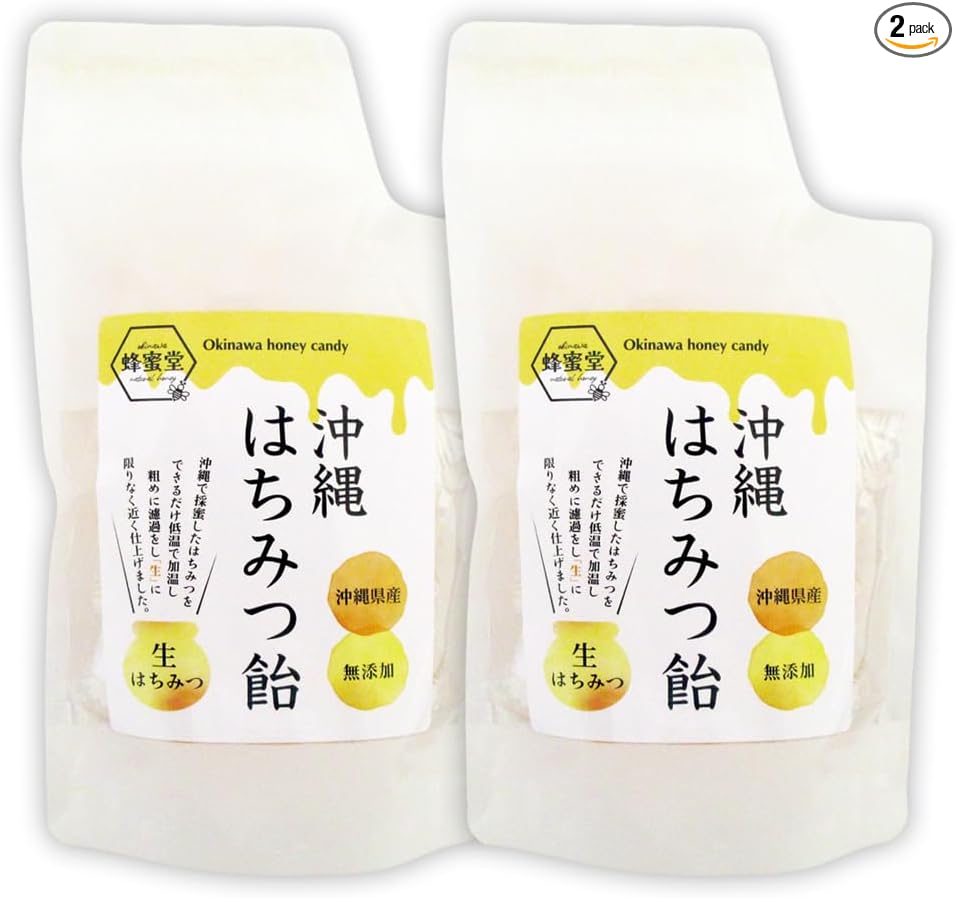 Honeydo Okinawa Honey Candy, 3.5 oz (100 g), Okinawa Souvenir, Limited Honey, Candy, Rare, Thick, Okinawa Prefecture, Hakame-chan, Made in Japan (3.5 oz (100 g), 3, Bags)