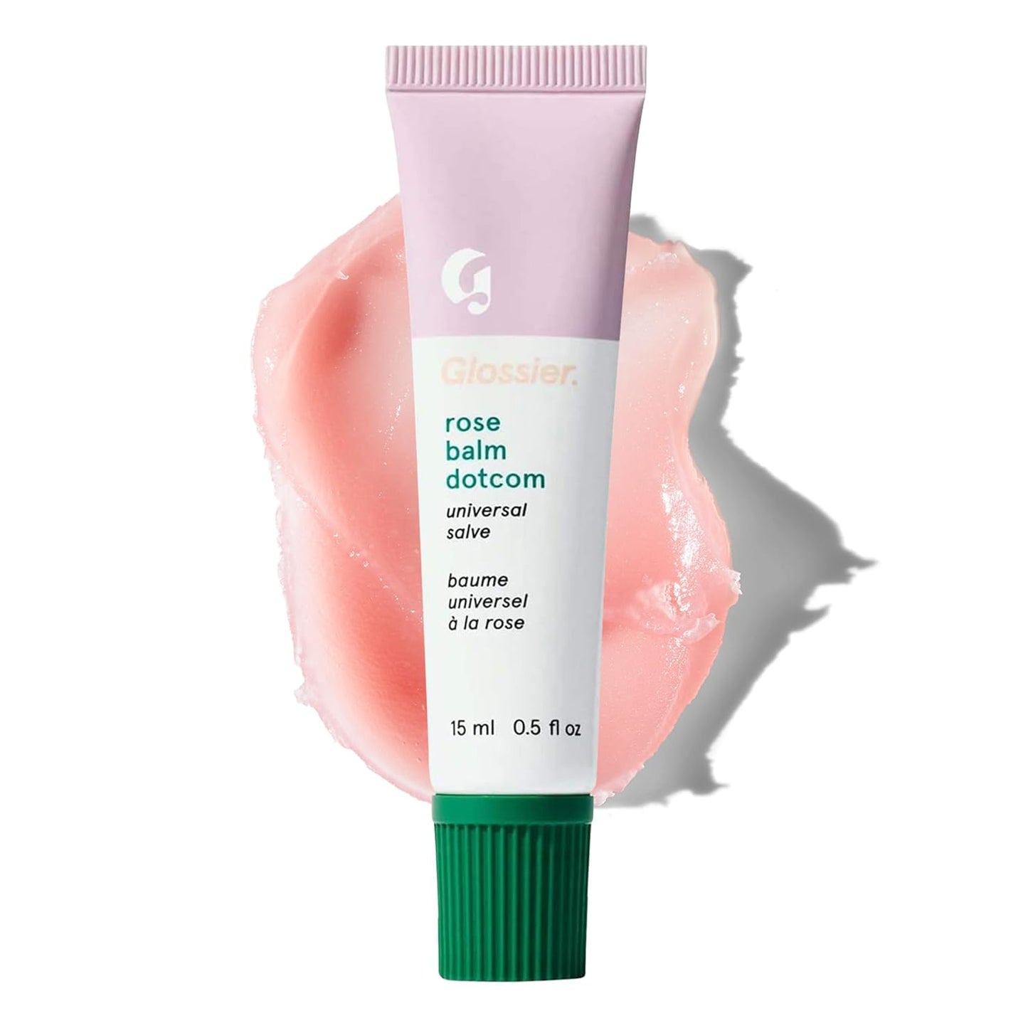 Glossier Balm Dotcom Hydrating Lip Balm - Universal Salve, Up to 12Hr Moisture - Lanolin, Beeswax & Castor Oil for Dry Lips, Cuticles & Skin - Birthday, Clear Soft Shimmer, 15ml