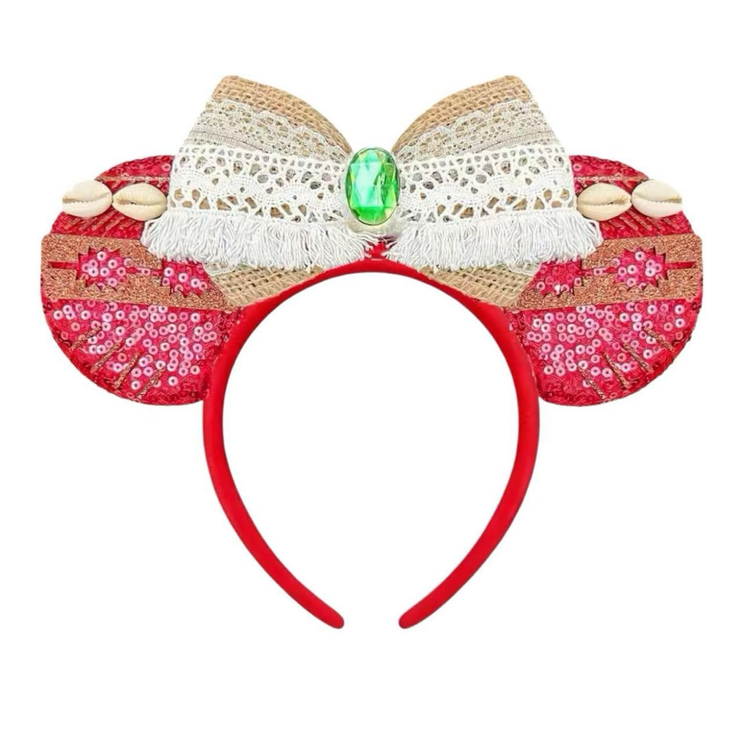 Diadema de Orejas de Ratón Hecho a Mano, Orejas del Mejor Día de la Historia para Fiesta, Viaje, Parques, CospLay, Esenciales (Mejor Día de la Historia - Rosa)