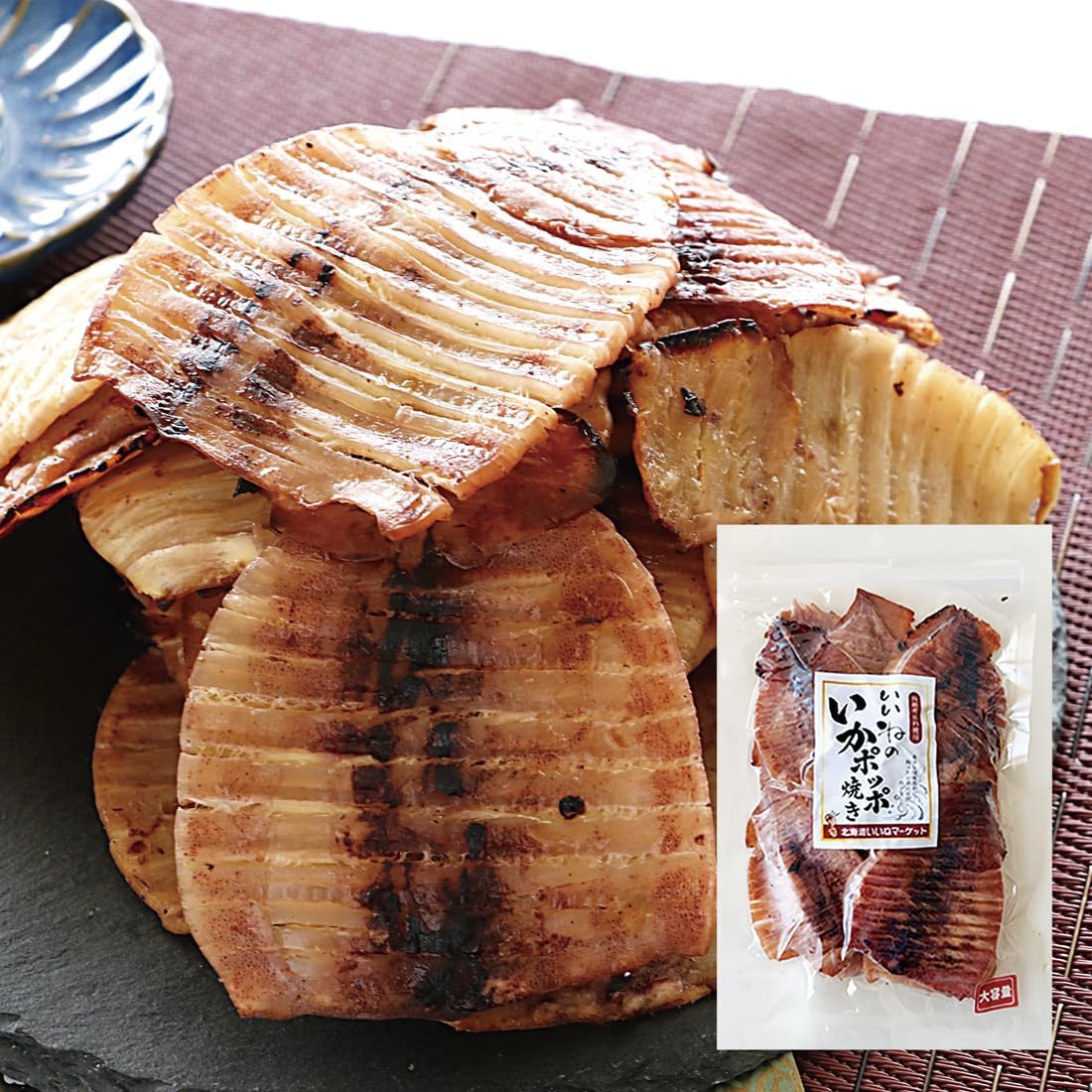 Hokkaido Iine Market: A masterpiece of Hakodate that elevates your dinner drink. Poppo-Grilled Squid, Hokkaido, Made of Domestic Squid, Scented Finish, Snacks, Delicious, Sake, 4.2 oz (120 g