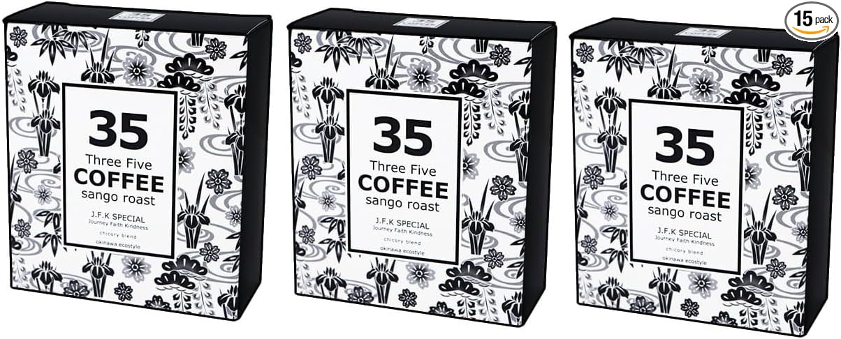 35COFFEE Coffee ISLAND SPECIAL Coral Roast Chicory Blend Tetra Bag Coffee 1 Box (5 Pack) Okinawa Souvenir