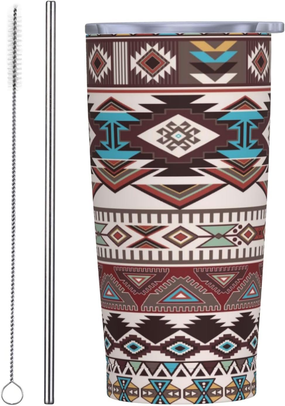 Vaso de 20 onzas con tapa y popote para mujeres y hombres, con aislamiento de cielo estrellado, universo del espacio exterior, vaso de acero inoxidable de doble pared al vacío, taza de café