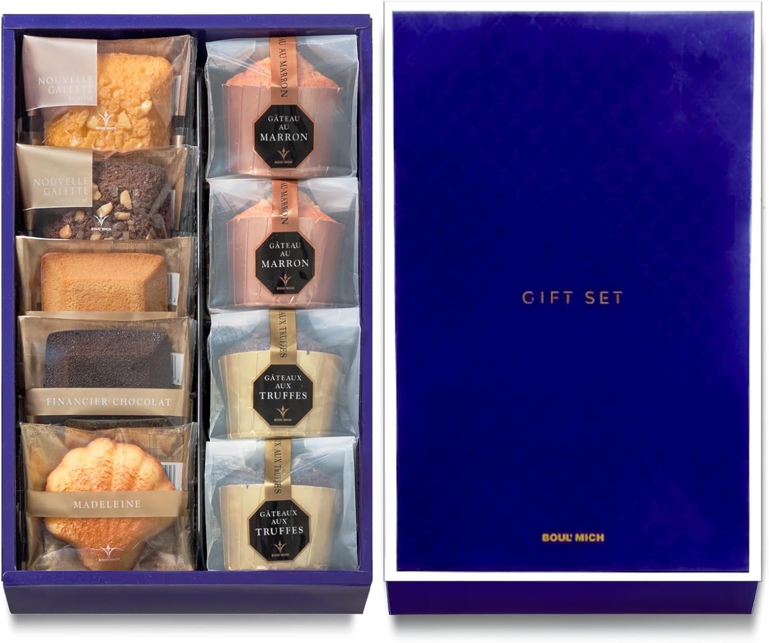 BOULMICH Gift Set (16 Pieces) (Includes Carrying Bag), Homecoming, Souvenir, Gift, Sweets, Assorted, Candy Folding, Housewarming