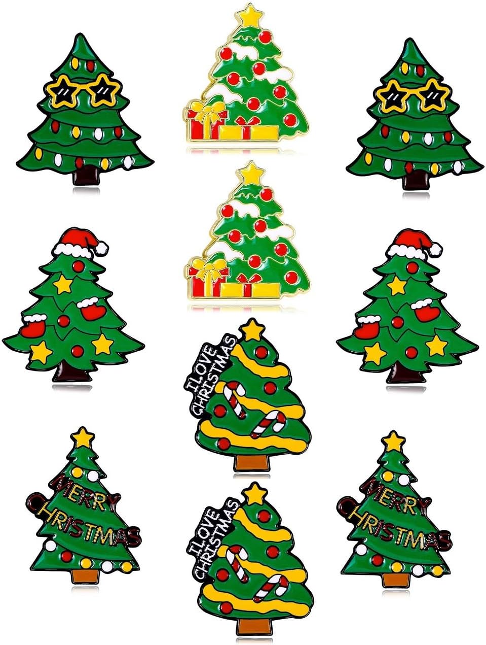 Lindo juego de pines esmaltados, broches de solapa, broches de dibujos animados, insignias para ropa, bolsas, mochila para mujer