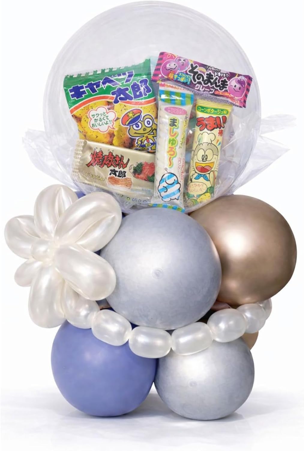 Dagashi Sweets Assorted Set of 55 Pieces in 50 Varieties Perfect for Birthdays, Events, and Parties. Children Can Decorate and Play with These Exciting Dagashi. [Exclusive Set from Dagashiya Ahiru