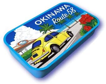 Kuba Kasaya Mint Tablet, Refreshing Candy, Okinawa Prefecture NEXT Excellent Local Product, Okinawa Souvenir, Novelty, Okinawa Limited, OKINAWA Mint Can (Wave)