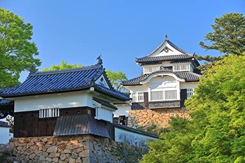 【日本の風景ポストカード】岡山県高梁市 現存天守の備中松山城と新緑２ はがき お土産 ハガキ 撮影/kazukiatuko