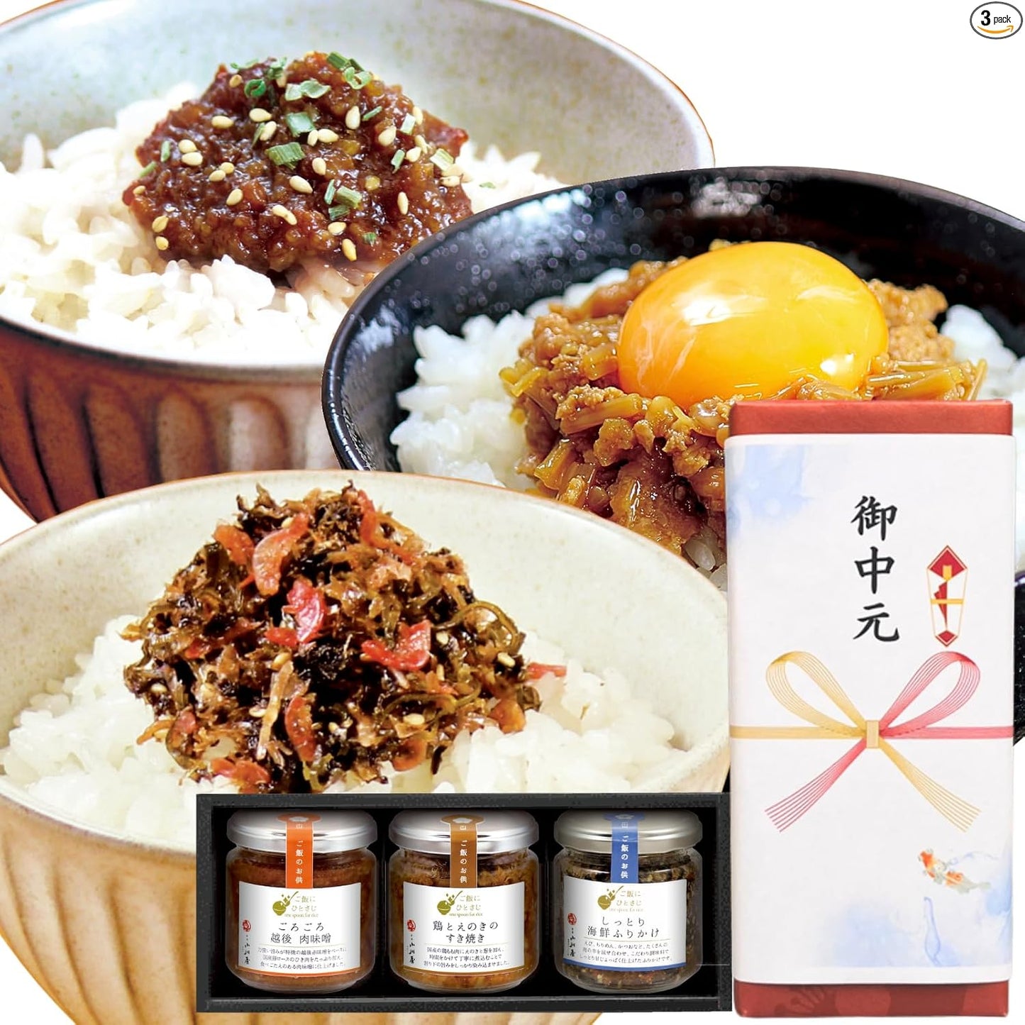 Niigata Ogawaya Rice Companion (Set of 4, Gororororo Echigo Miso, Moist Seafood Sake Chazule, Sake Roasted Biscu) Gift, Present, Order, Room Temperature, Thank You, Congratulations, Okadamen AHF4