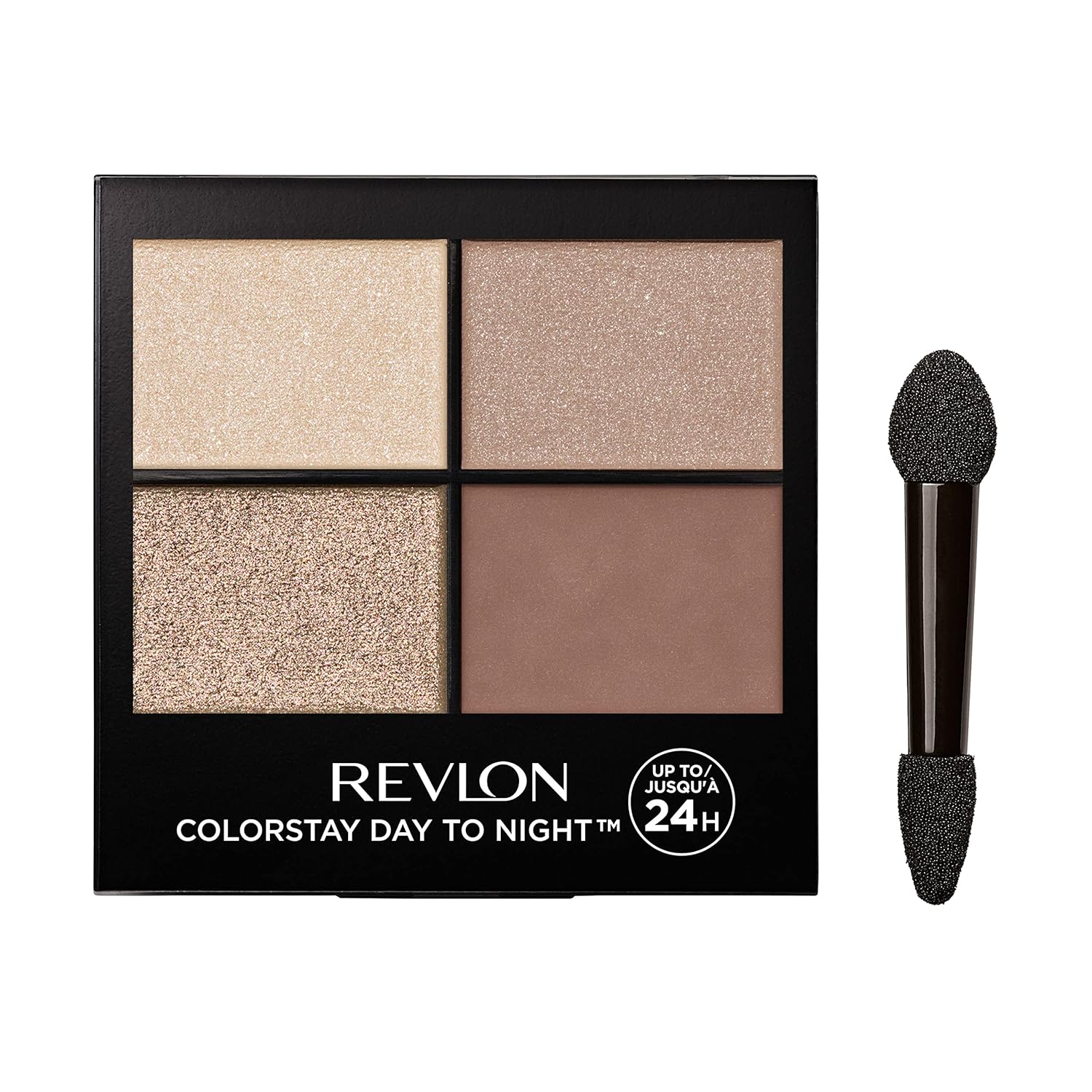 Revlon Eyeshadow Palette by Revlon, ColorStay Day to Night Up to 24 Hour Eye Makeup, Velvety Pigmented Blendable Matte & Shimmer Finishes, 555 Moonlit, 0.16 Oz, 555 Moonlit, 0.16 oz
