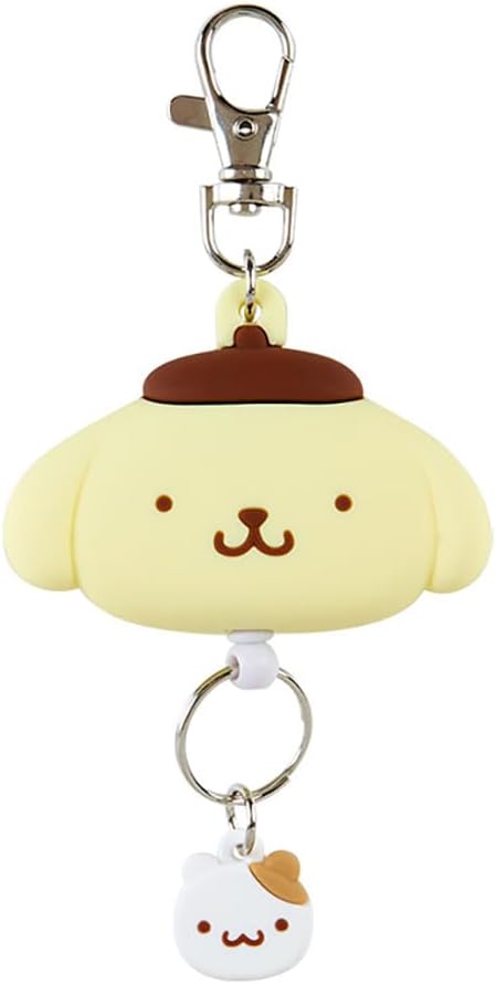 Sanrio 168645 Hello Kitty Character Keychain, Kitty, Face-Shaped Reel Keychain, 5.1 x 1.9 x 0.7 inches (13 x 4.9 x 1.8 cm)