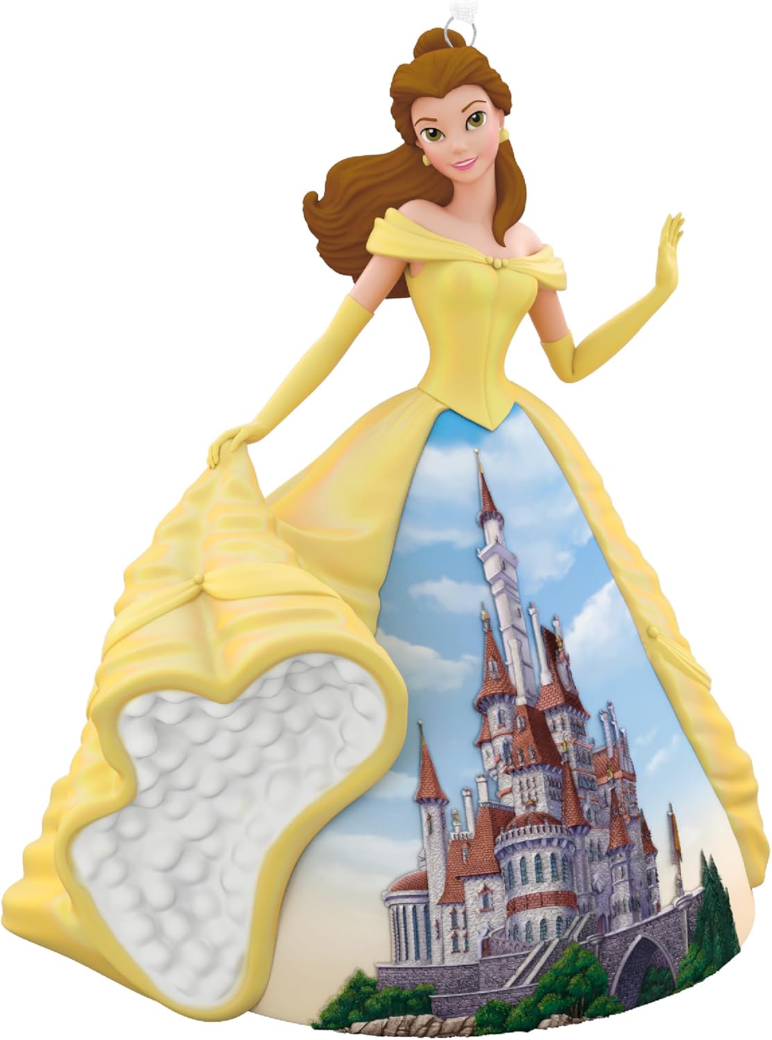 Hallmark Keepsake Adorno de Navidad 2026, La Bella y la Bestia de Disney, 35 aniversario, Mrs. Potts y Chip, regalos para fanáticos de Disney