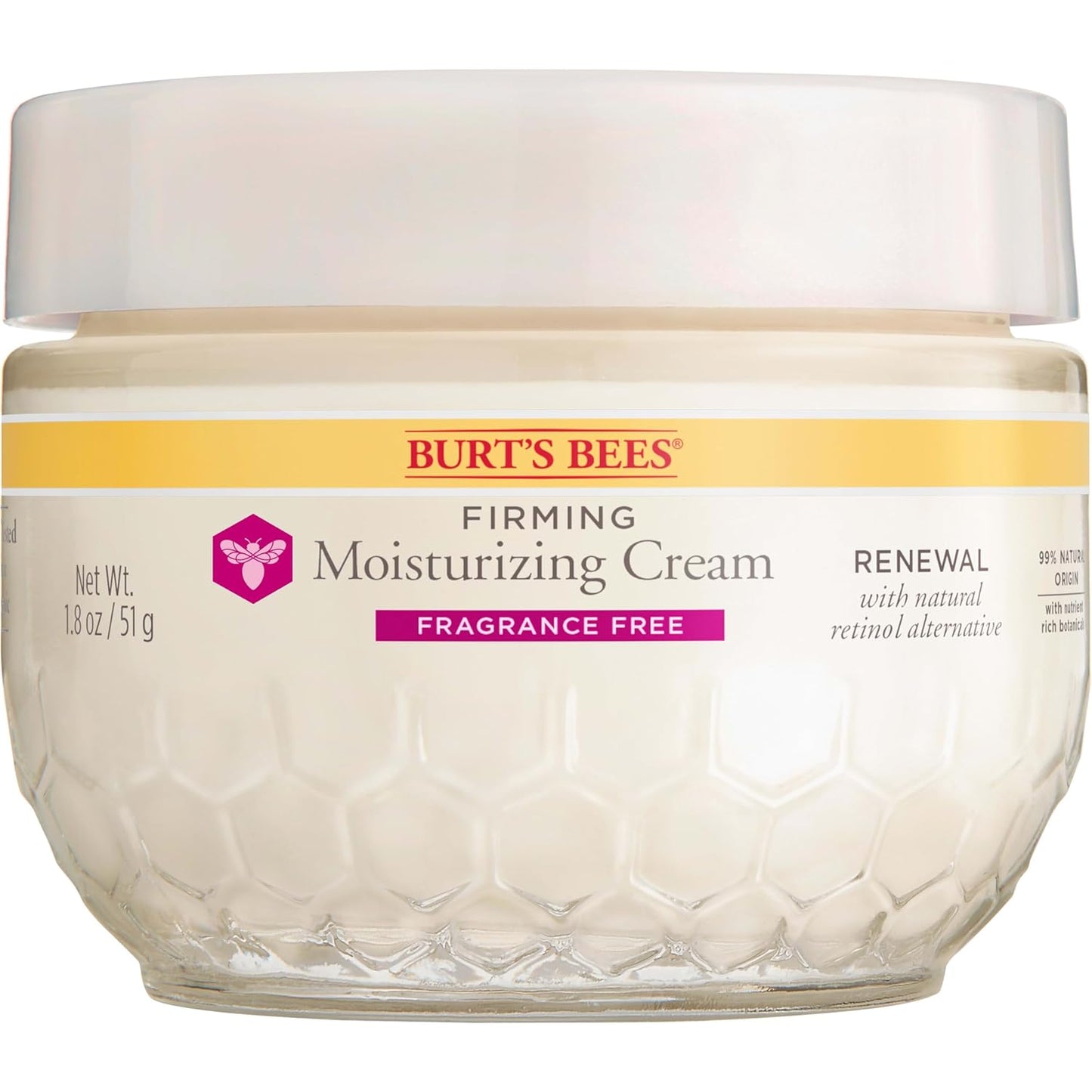 Burt's Bees Renewal Firming Eye Cream With Natural Retinol Alternative, Reduces Appearance of Lines, Wrinkles, Under-Eye Circles and Crow's Feet, 99 Percent Natural Origin Skin Care, 0.5 oz. Bottle