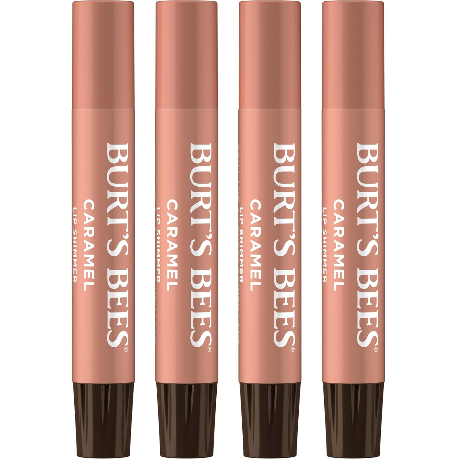 Burt's Bees Shimmer - Juego de tintes labiales, regalos para el día de la madre, barra de bálsamo labial tintado, hidratante para hidratación durante todo el día con acabado pigmentado brillante de