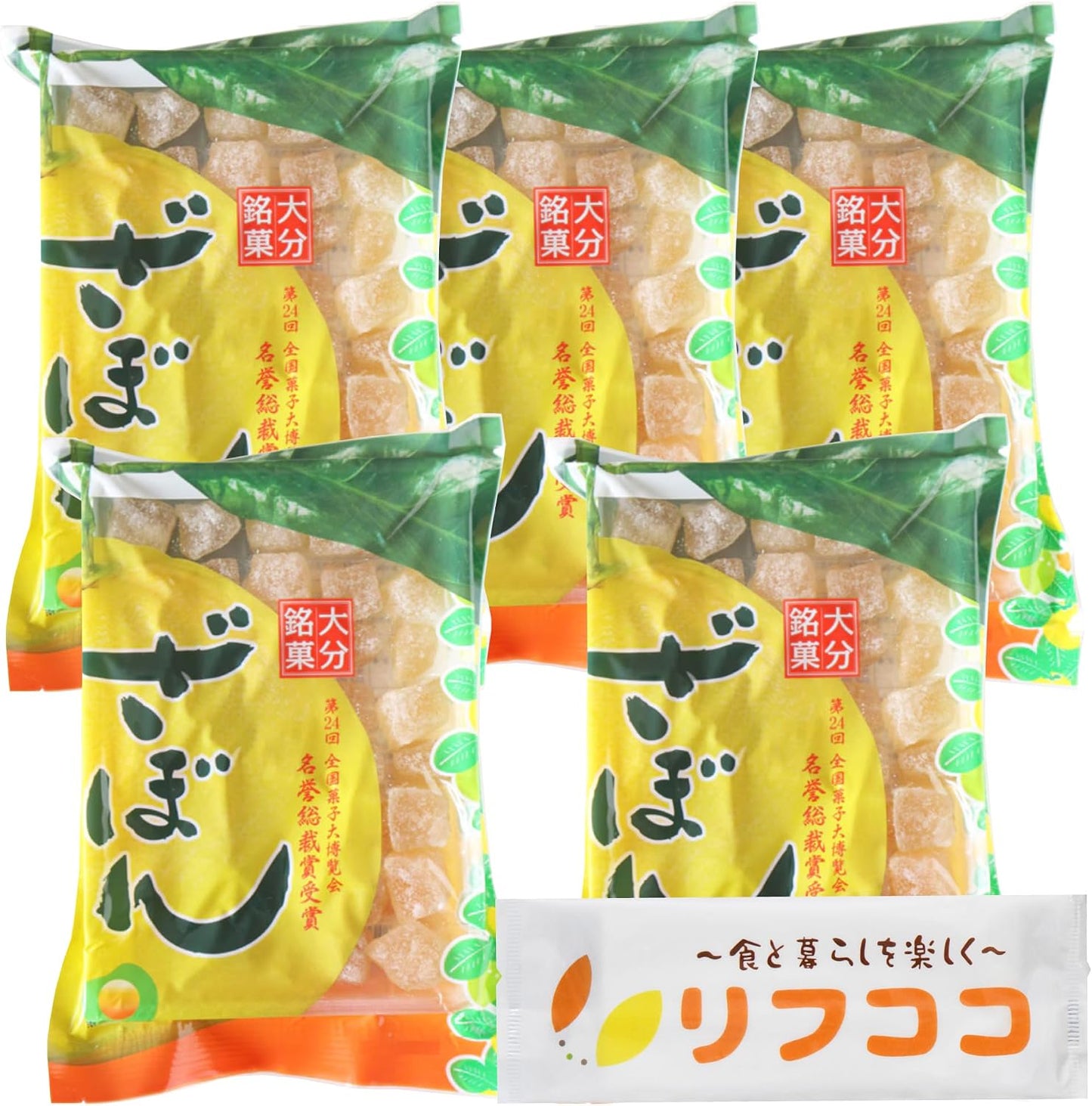 Nankko Bussan Oita Mikaka (Coro), 8.8 oz (250 g) x 5 Packs, Made in Kyushu, Uses Zabon, No Food Additives, Savon Pickled Tea Sweets