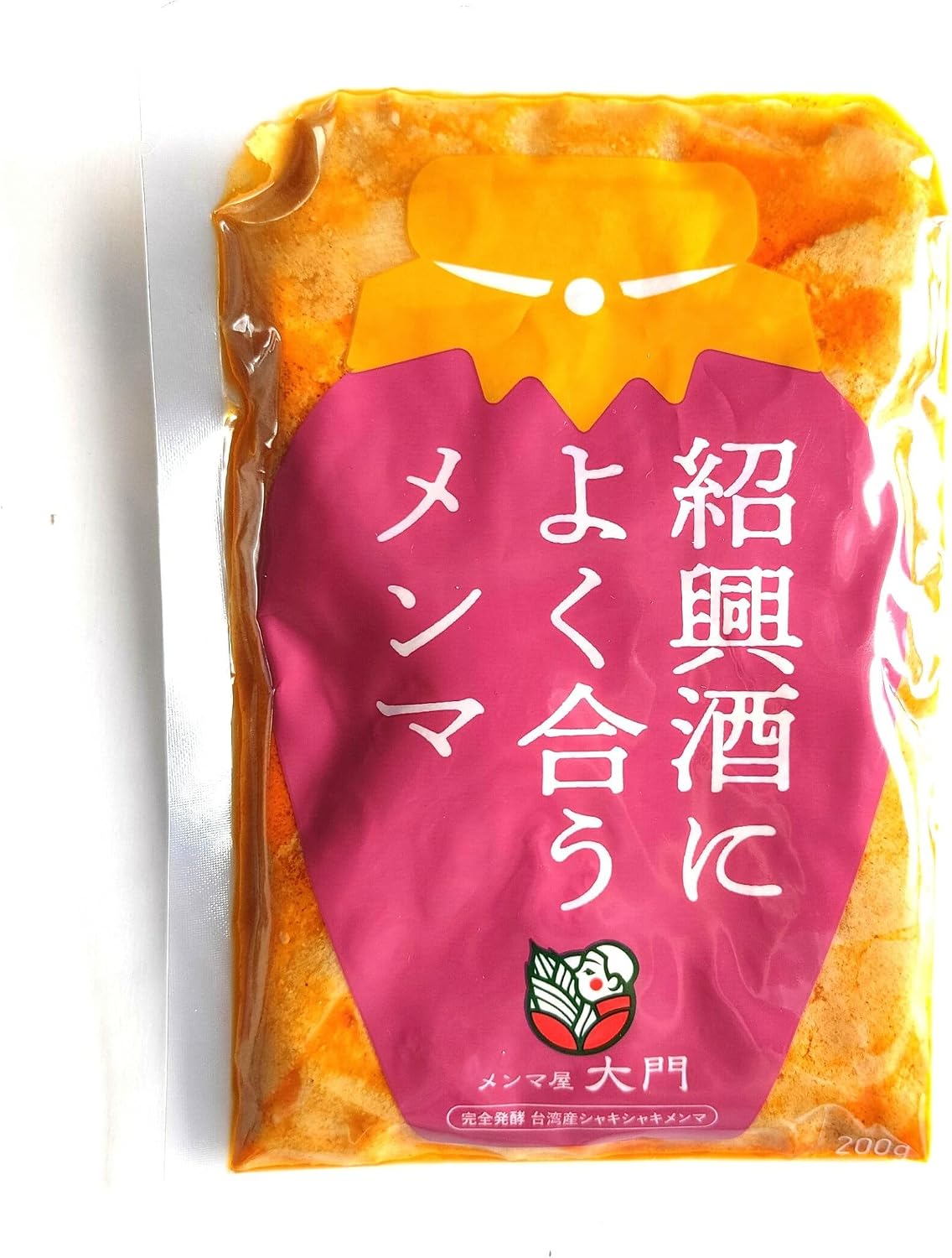 Menmaya Daimon Snacks, Goes Well with Highball, Menma 7.1 oz (200 g), Seafood Umami and Black Pepper Accented, Seasoned Extra Thick Meaty Texture, Fully Fermented Ingredients, No Bleach Used