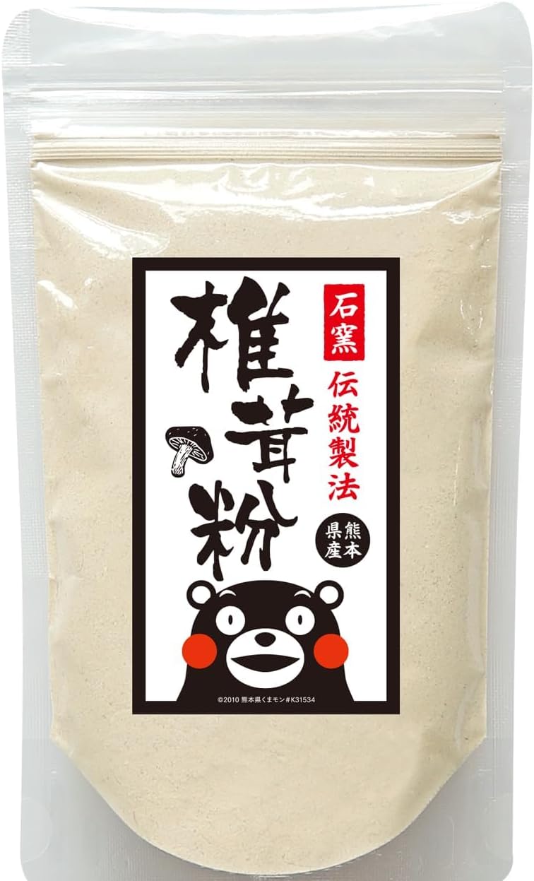 Kumamoto-Produced Log Shiitake Mushroom Slices, Organic, 50g, Rich in Vitamin B and D, Supports Gut Immunity, Convenient Zipper Storage