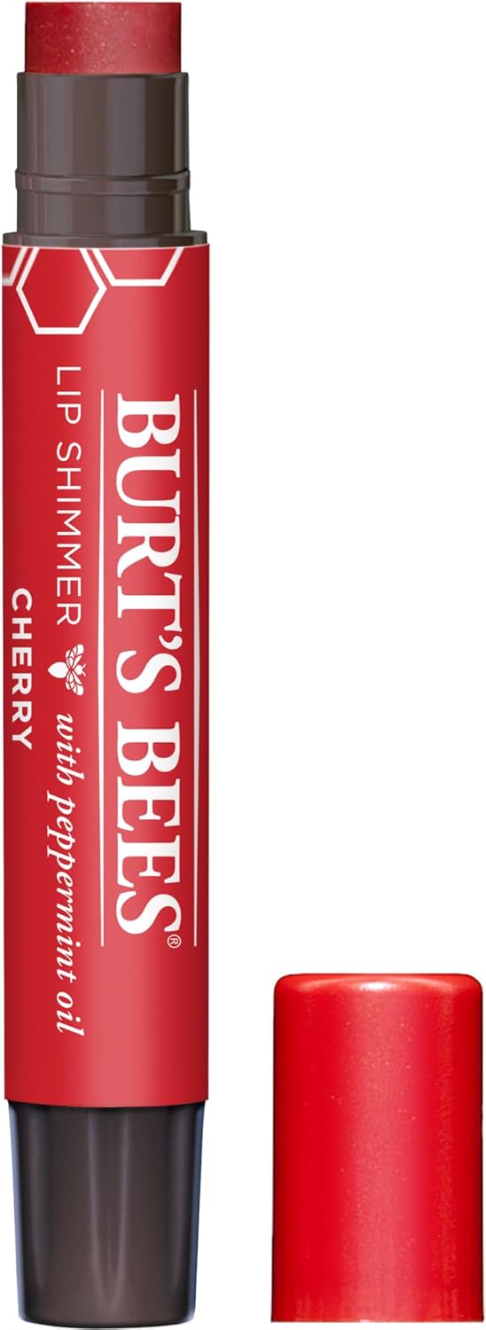 Burt's Bees Brillo de labios hidratante 100% natural, Pruna - 1 tubo