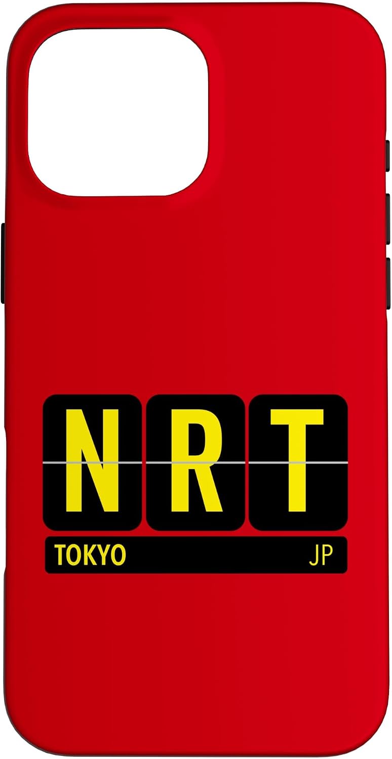 NRT 東京 日本 旅行 お土産 イエロー文字 スマホケース iPhone 11 用