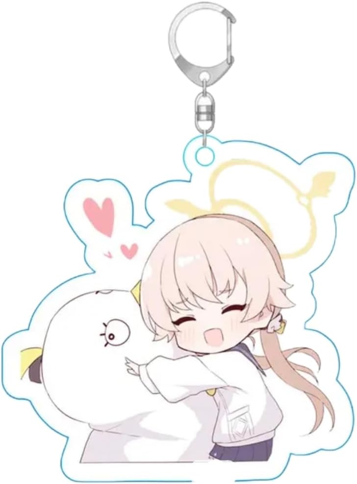 ブルアカ キャラクターアクリルキーホルダー デフォルメ Ver.2 台紙なし 萌えグッズ 非公式 [並行輸入品]