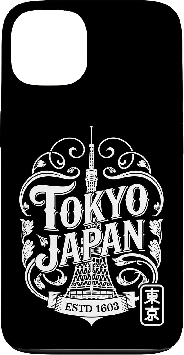 東京タワージャパン ヴィンテージ 旅行 アニメ 漢字 お土産 スマホケース iPhone 17 用