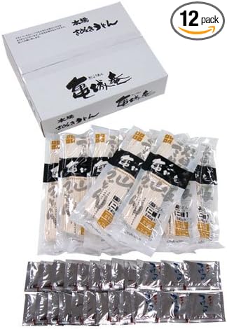 Kamejo-an Sanuki Udon Sanuki Noodles, Semi-Life Araki Udon Noodles, 8.5 oz (240 g) x 12 Bags, Value Set for 24 Servings