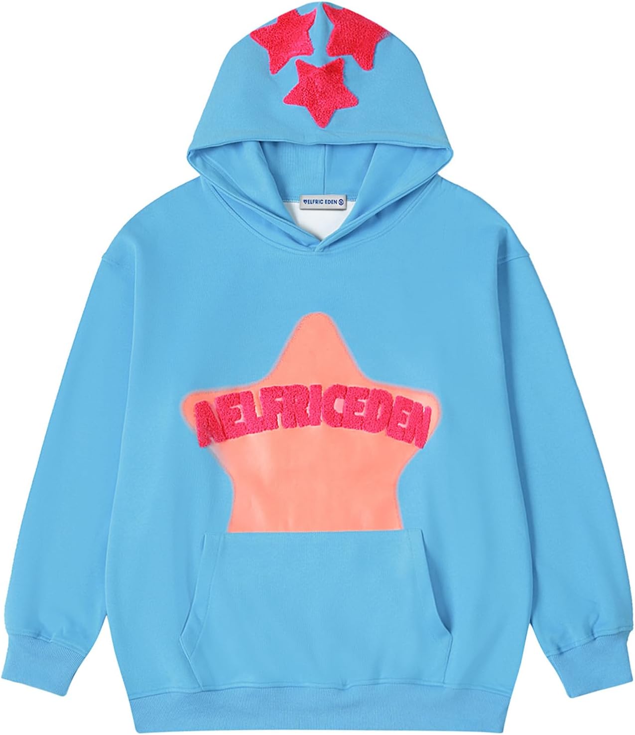Aelfric Eden Sudaderas con capucha gráficas para hombre Y2K, sudadera con capucha impresa, sudadera casual de gran tamaño, manga larga, estilo vintage, ropa de calle, pulóver