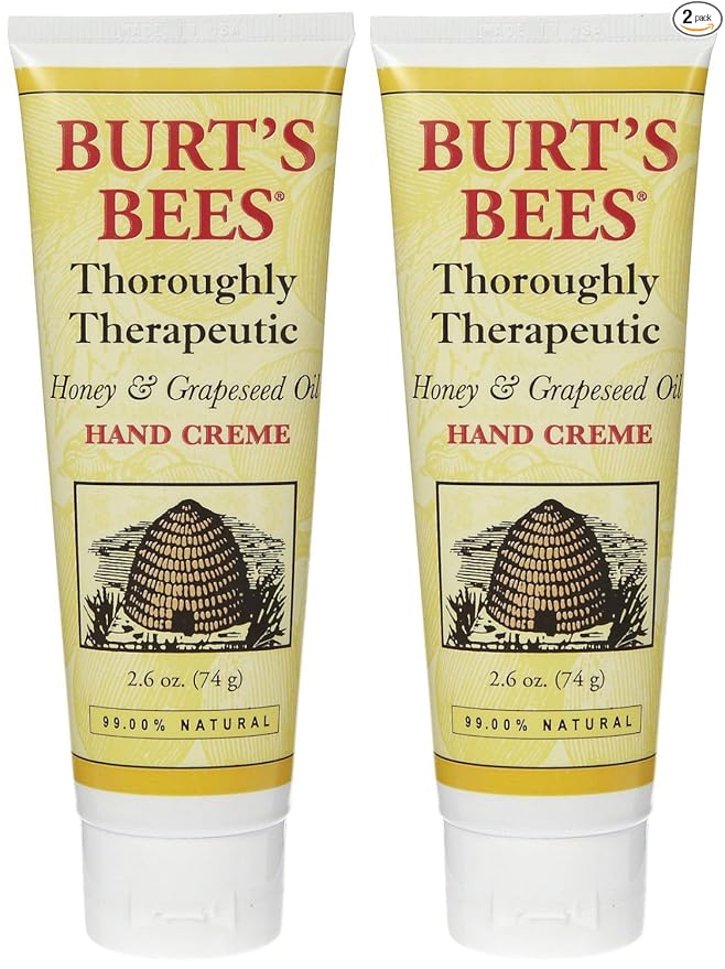 Burt's Bees Crema nutritiva de manos con miel y aceite de semilla de uva, 2.6 onzas