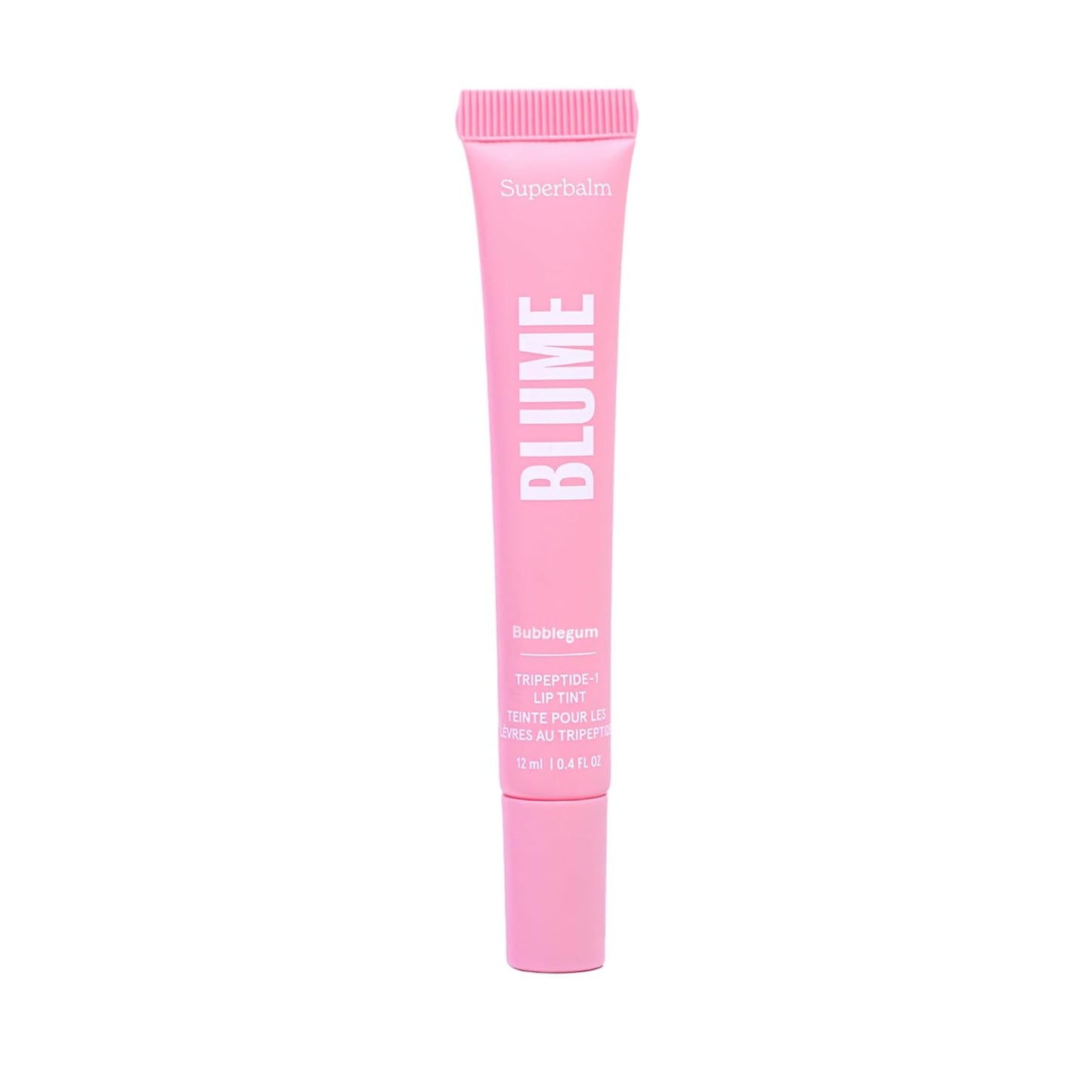 Blume Tri-Peptide Vanilla Lip Balm - Hidratante labial Superbalm con manteca de karité y escualano para hidratar profundamente y curar labios secos y agrietados, libre de crueldad animal y vegano (0.4 onzas líquidas)