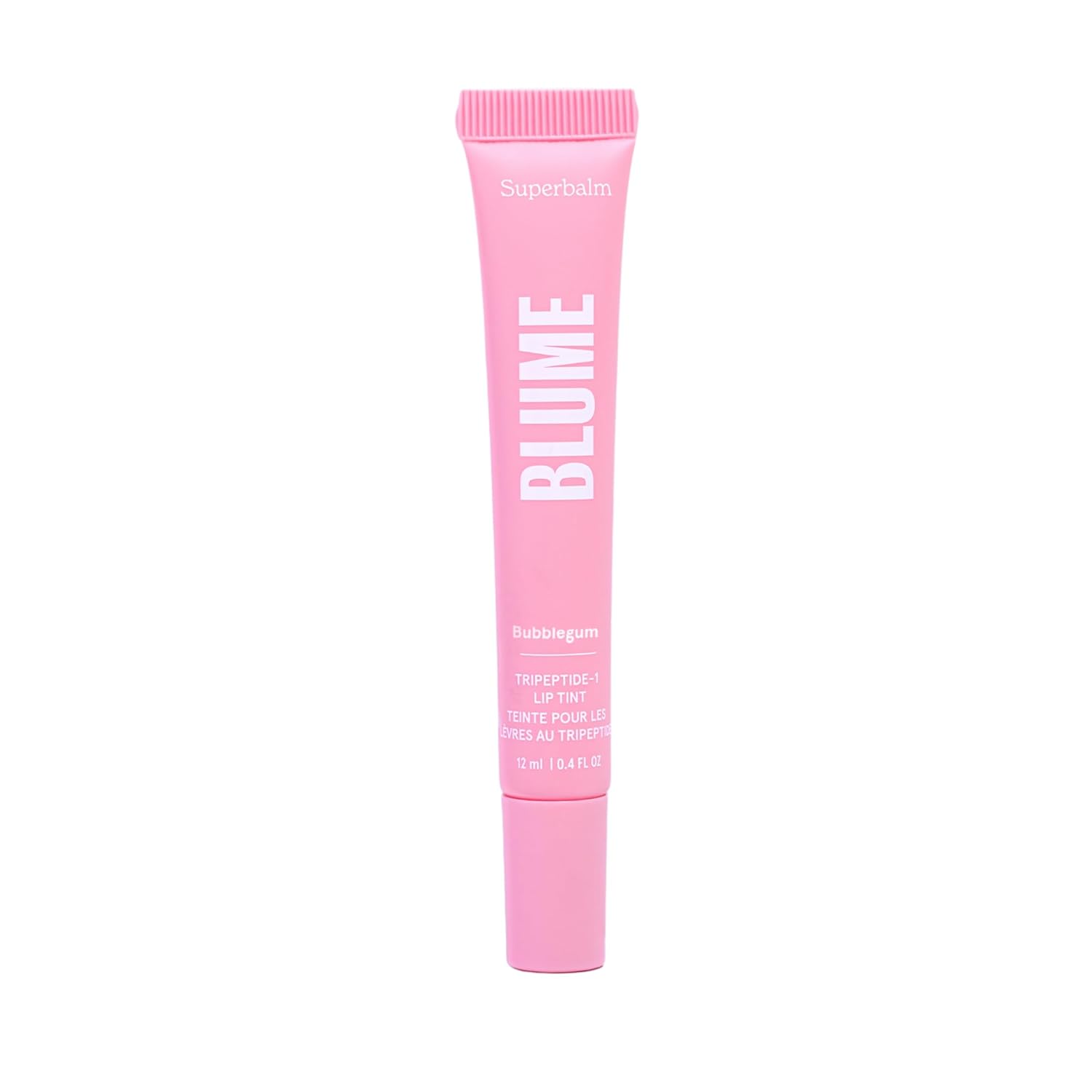 Blume Tri-Peptide Vanilla Lip Balm - Hidratante labial Superbalm con manteca de karité y escualano para hidratar profundamente y curar labios secos y agrietados, libre de crueldad animal y vegano (0.4 onzas líquidas)