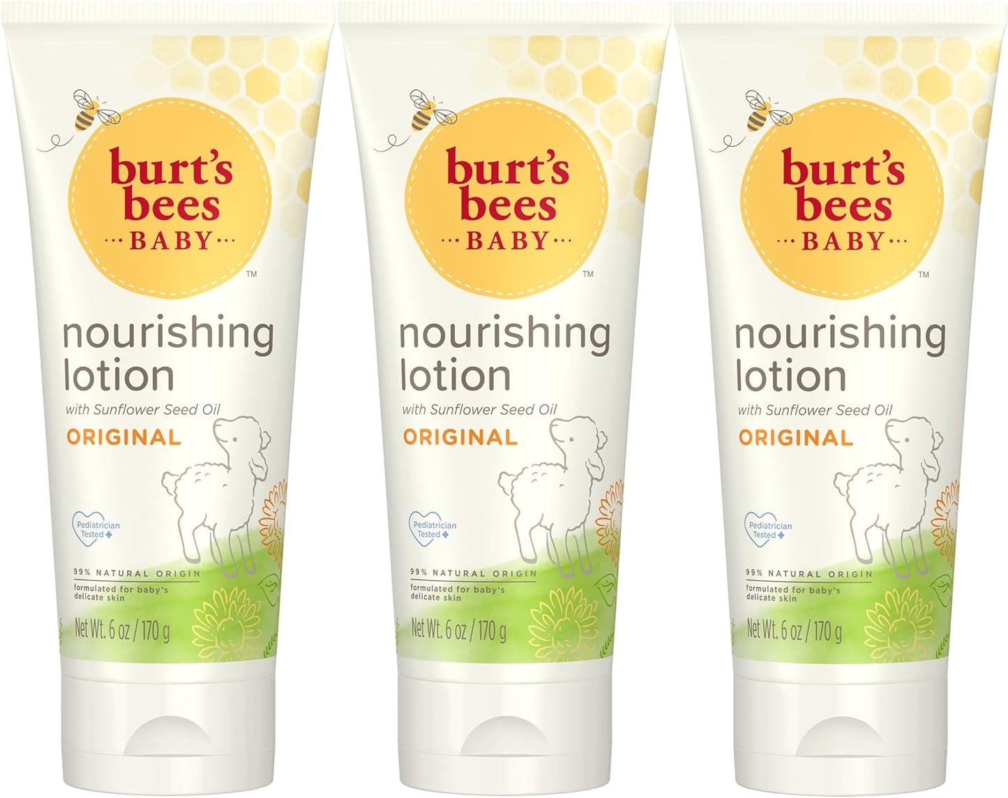 Loción sin fragancia de abeja bebé, de Burt's Bees, 6 fl oz, -3246, 3, 3