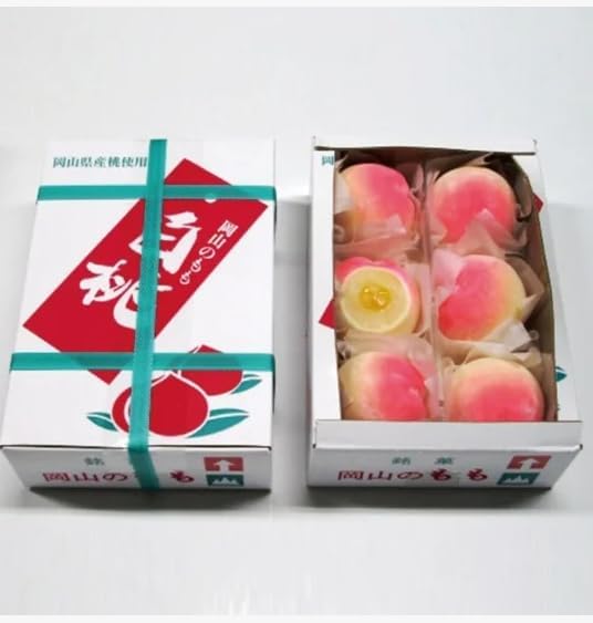 Okayama Momo, 6 Pieces, Okayama Souvenir, Okayama Mika Gift, Souvenir