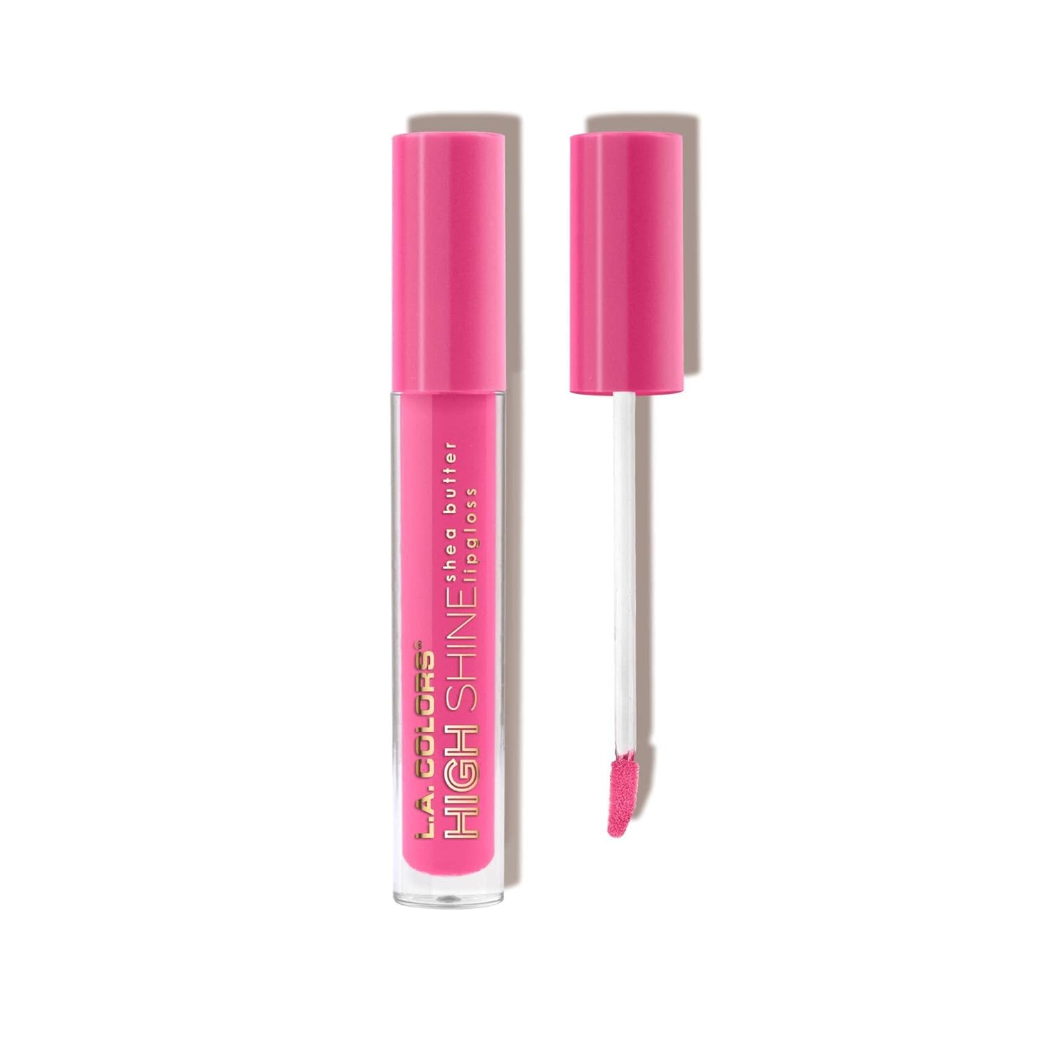Manteca de Karité Lip Gloss de lato brillo L.A. Colors, de 0,14 onza, Transparente