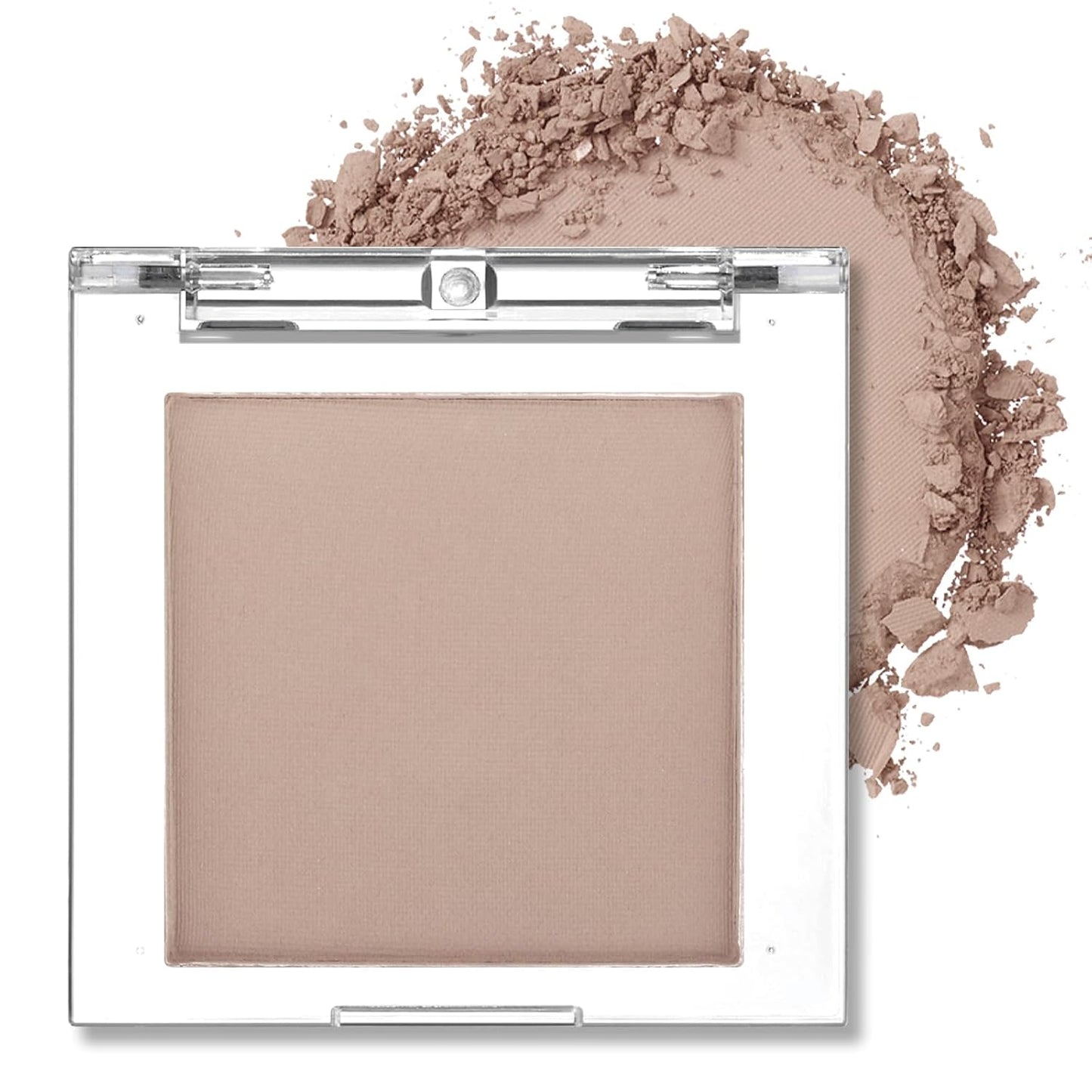Erinde Paleta de sombra de ojos mate marrón individual, sombra de ojos de terciopelo maquillaje natural compacto en polvo, maquillaje de ojos de larga duración, ultra mezclable, color pigmentado