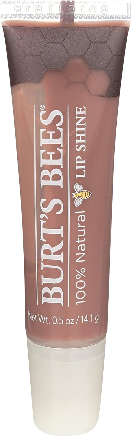 Burt's Bees Brillo de labios, brillo de labios para mujer, maquillaje 100% natural, Pucker