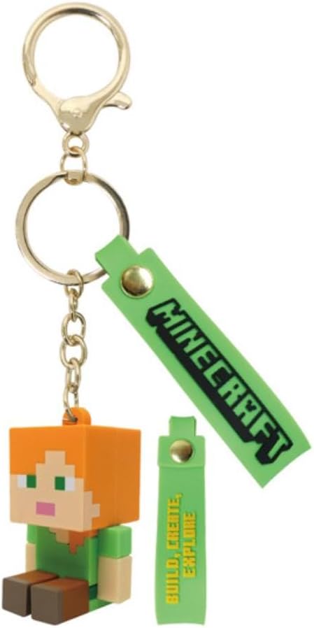 K Company Minecraft Mascot Keychain Alex MCT-MA-AL