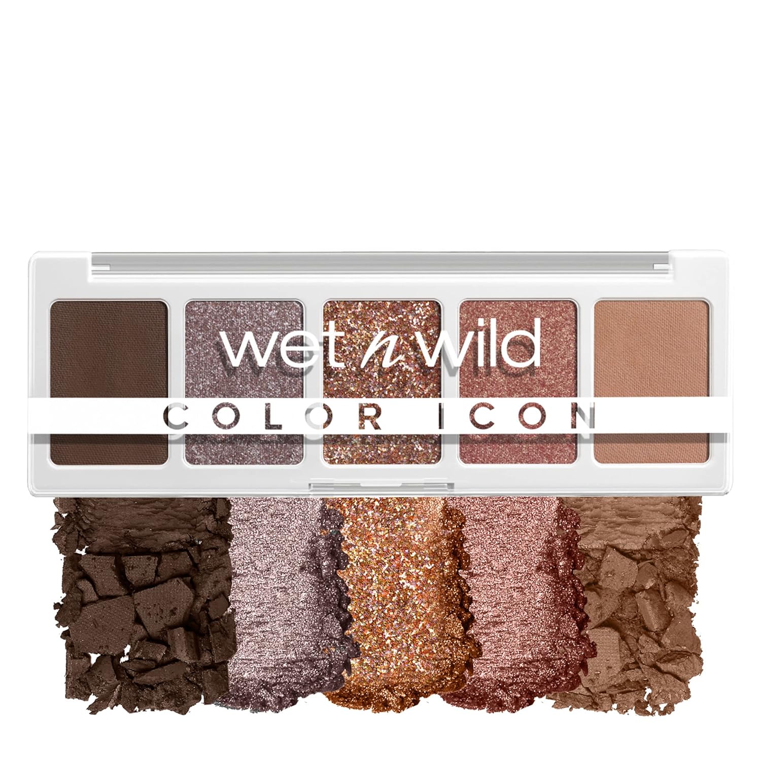 wet n wild Color Icon Eyeshadow Makeup 5 Pan Palette, Matte, Shimmer, Metallic, Long Wearing, Rich Buttery Pigment, Cruelty Free - Walking On Eggshells