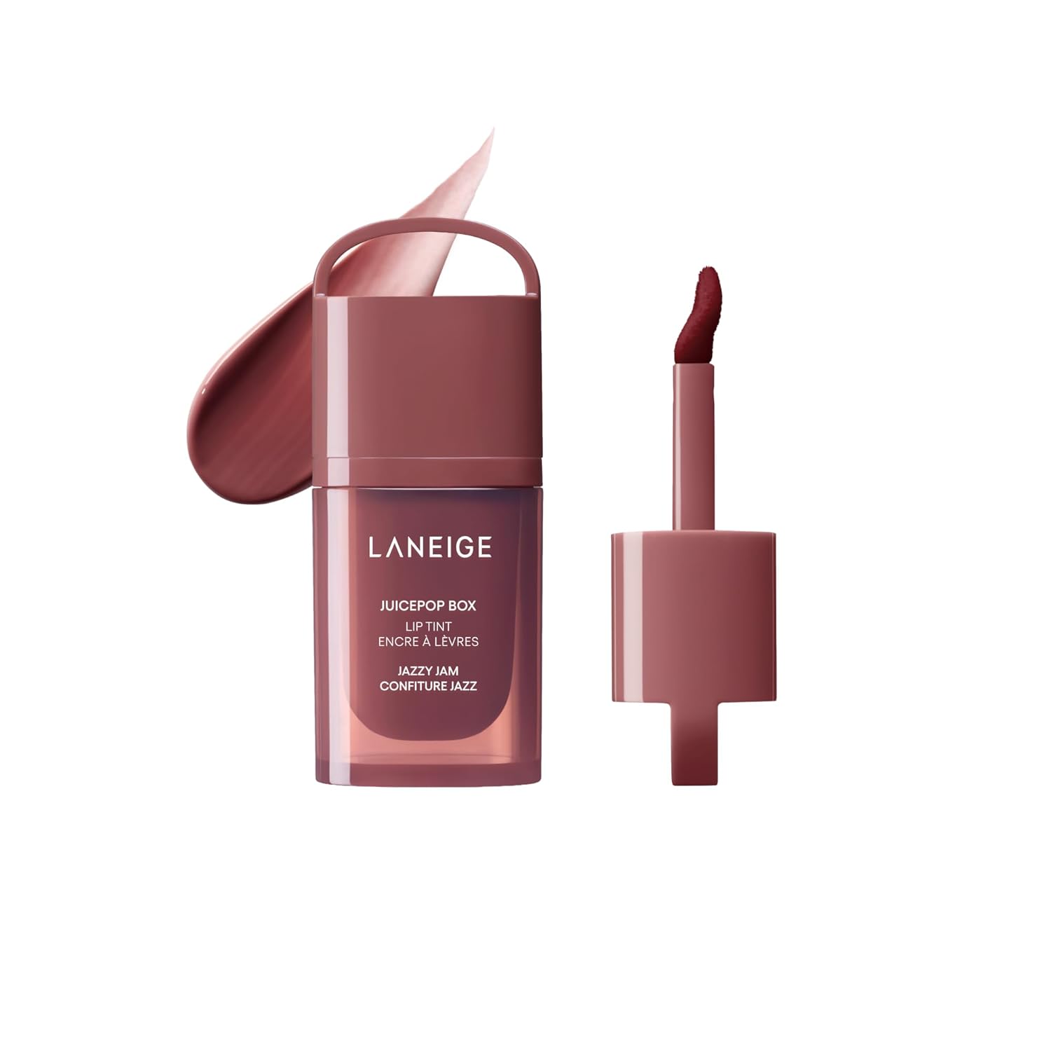 LANEIGE JuicePop Box Tinte de labios | Tinte ligero hidratante de larga duración | Color jugoso acumulable y brillo nutritivo | Cosmética coreana esencial para labios para una comodidad duradera