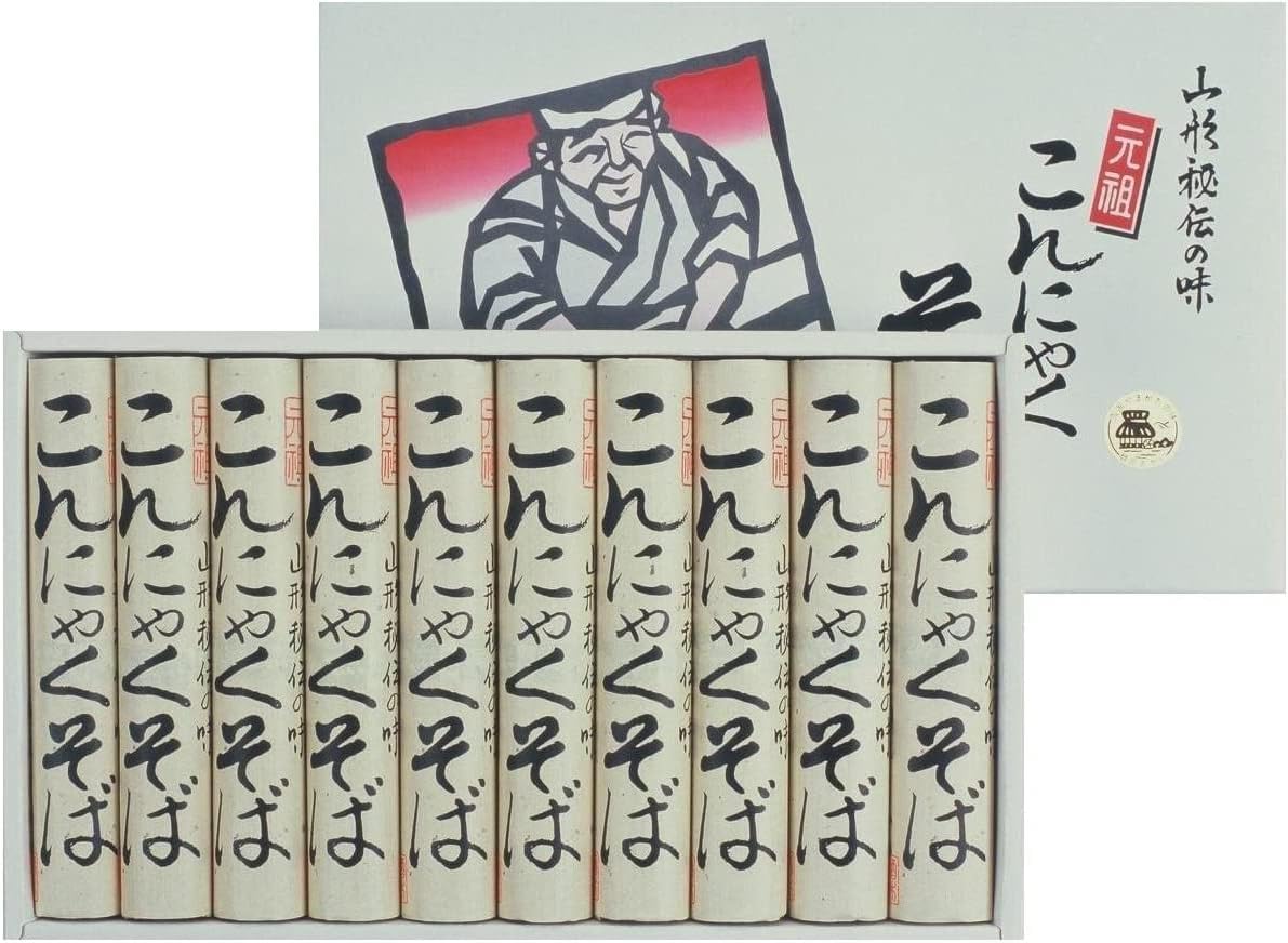 Sakai Noodle Factory Yamagata Specialty Konnyaku Soba 20 Bundles Healthy Noodles Rich in Dietary Fiber New Year's Eve Soba Winter Gift Year-End Gift New Year's Gift New Year's Eve Soba Set Gift Set
