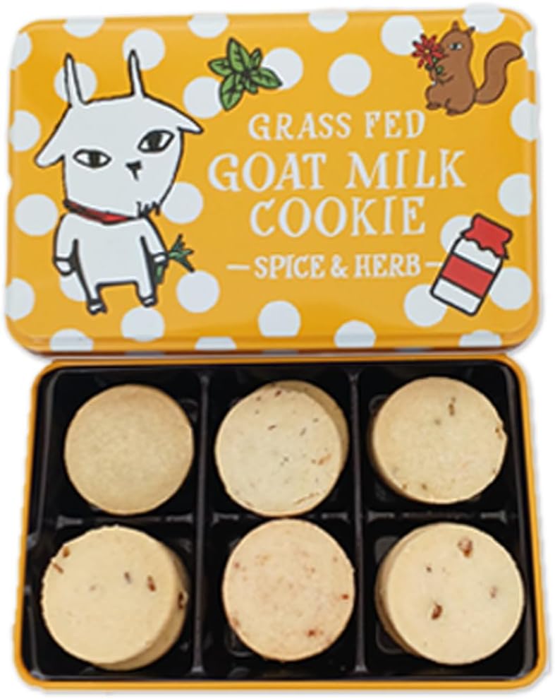 Shiawase Dairy, Miyako City, Iwate Prefecture (Goat Milk Cookie, Pink Can x 1), Strawberry, 3 Flavors