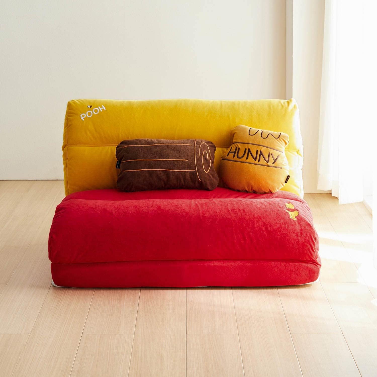 BELLE MAISON Disney Sofa Bed 4-Way Motif-Shaped Cushion with Blanket, Toy Story Sofa Bed