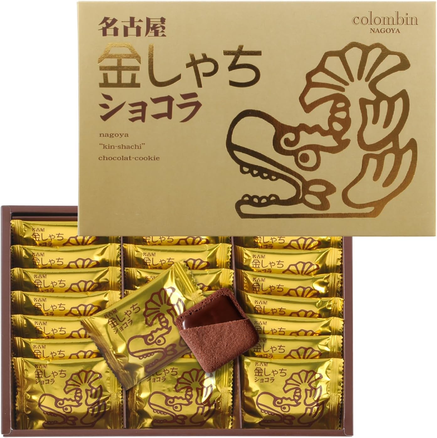 Colomban Gold Shachi Chocola, Gift, Candy, Assorted, Individual Packaging, Souvenir, Confectionery, Good Store, Langdosha, Pack of 21