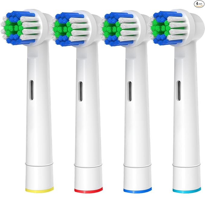 Cabezales de repuesto compatibles con Oral B Braun, 12 piezas cabezales de cepillo de dientes eléctricos profesionales compatibles con cabezales de repuesto Oral B Recambio 7000/Pro 1000/9600/500/3000