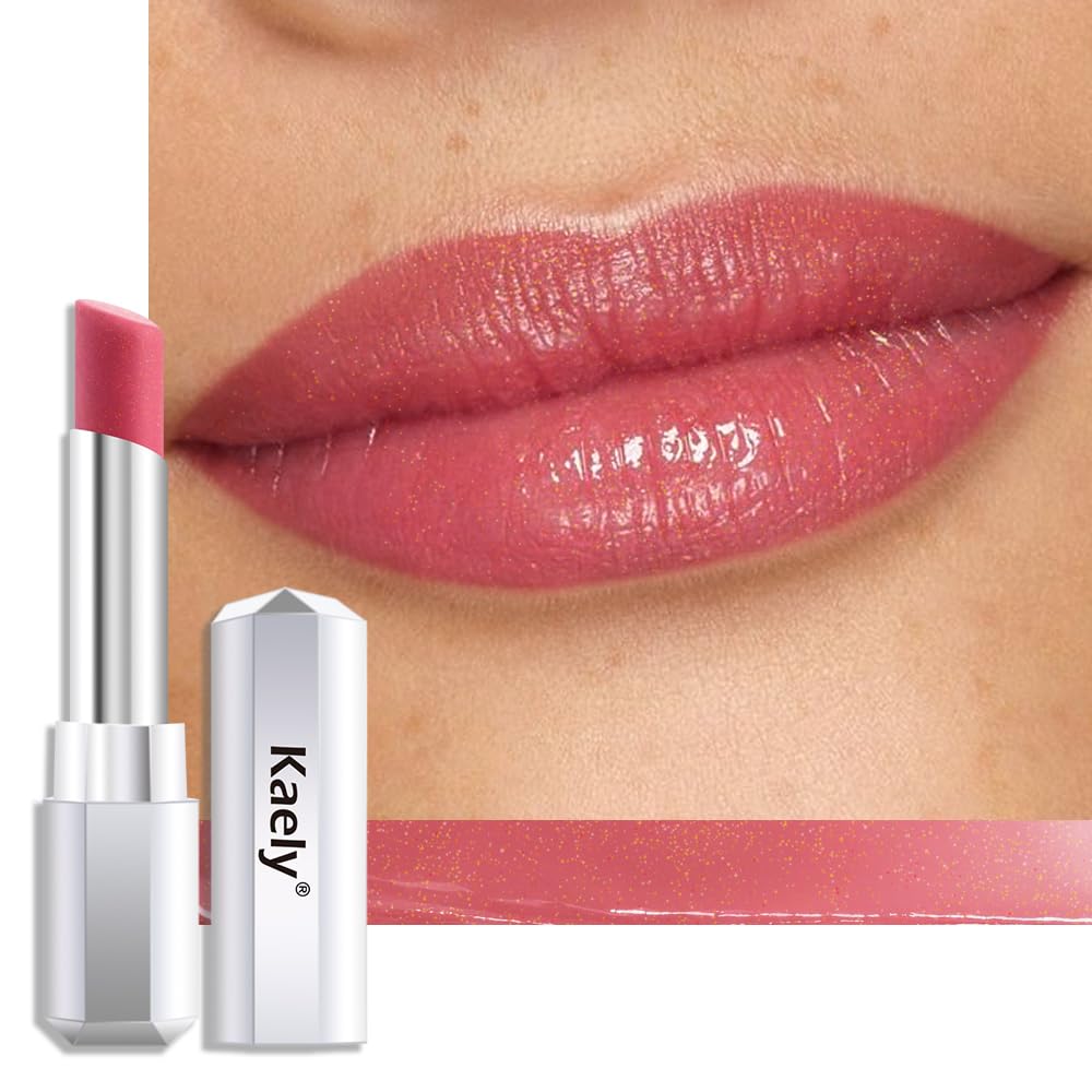 Kaely Lápiz Labial Tintado Bálsamo Labial de Mahoma Miel, Lápiz Labial de Brillo Hidratante para Labios Secos de Mujeres, Bálsamo Labial Nutritivo Brillante Lápiz Labial Tinta Maquillaje, Ligero
